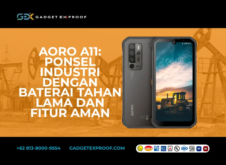 AORO A11 Ponsel Industri dengan Baterai Tahan Lama dan Fitur Aman
